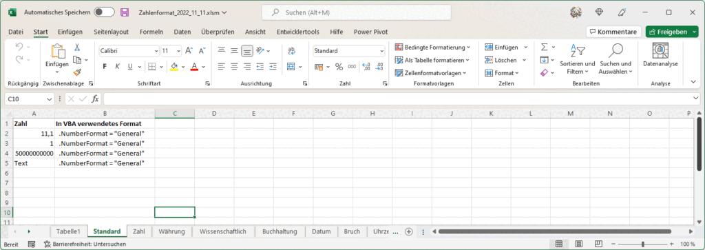 Zahlen In Excel VBA Formatieren Excel VBA Tipps